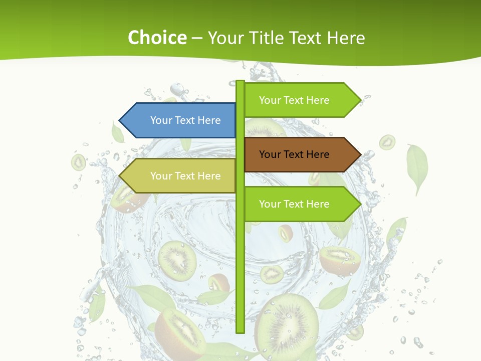 Slice Fresh White PowerPoint Template