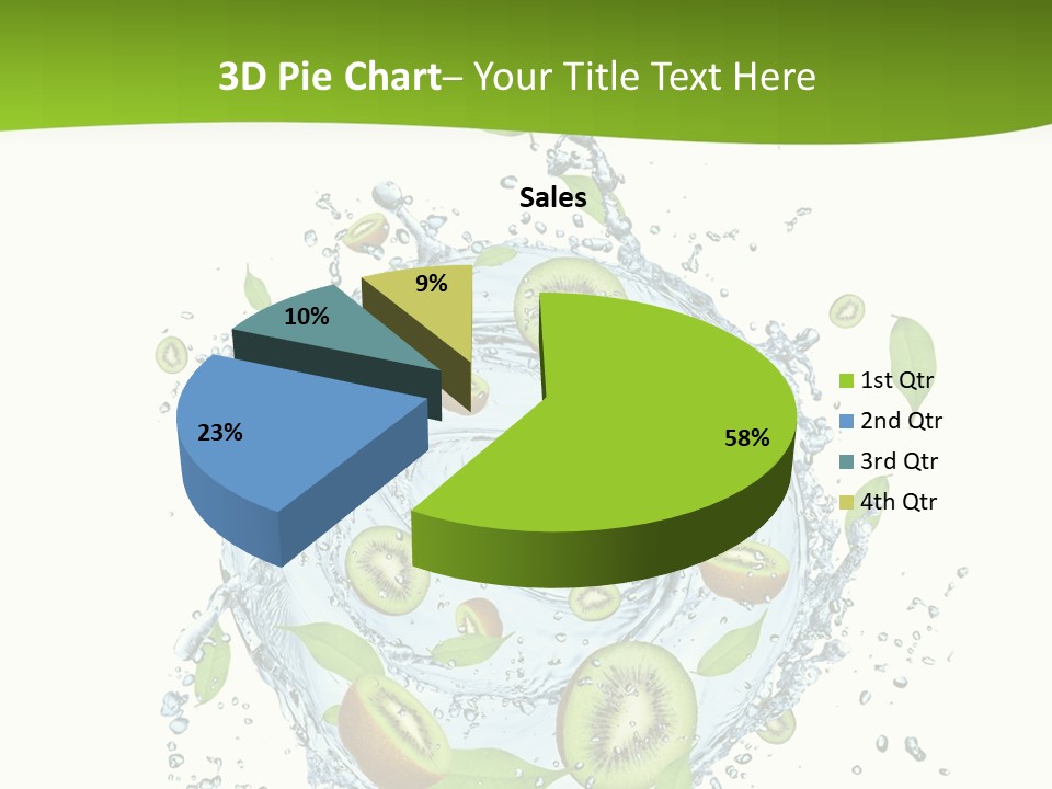 Slice Fresh White PowerPoint Template