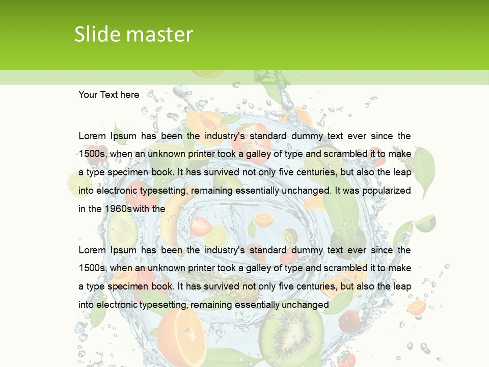 Blackberry Concepts Wet PowerPoint Template