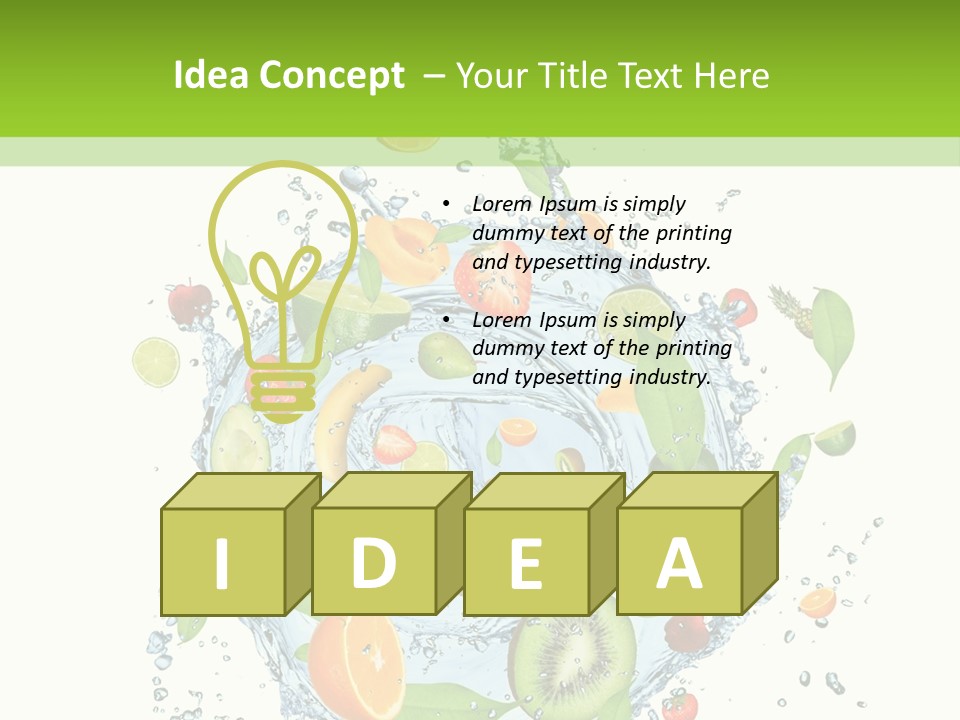 Blackberry Concepts Wet PowerPoint Template