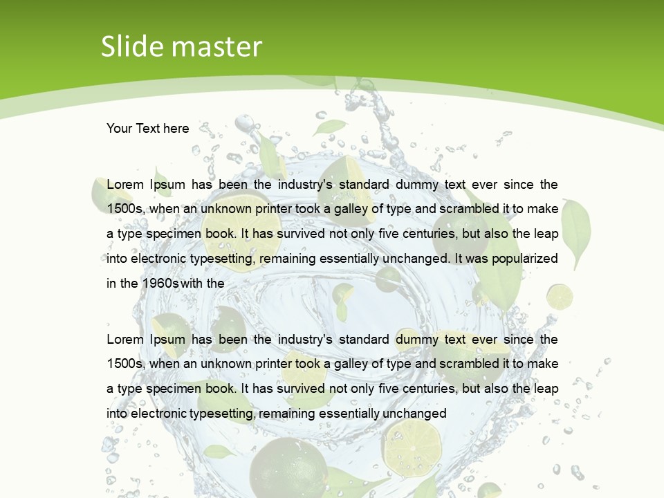 Sweet Whirl Stream PowerPoint Template