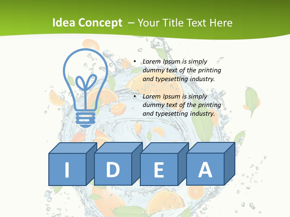 Nobody Taste Leaf PowerPoint Template