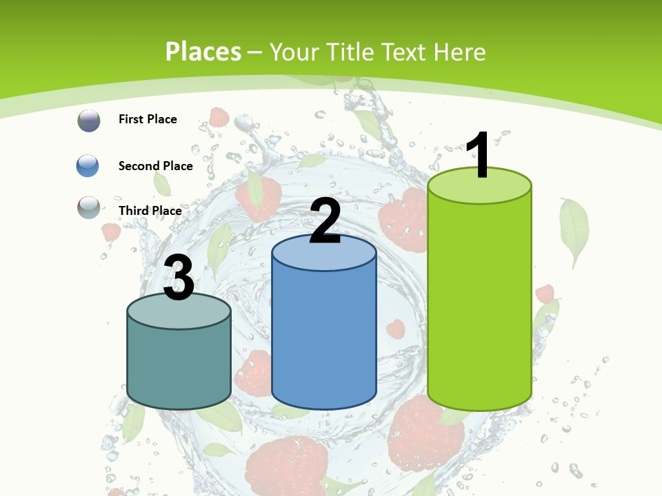 Twister Water Food PowerPoint Template