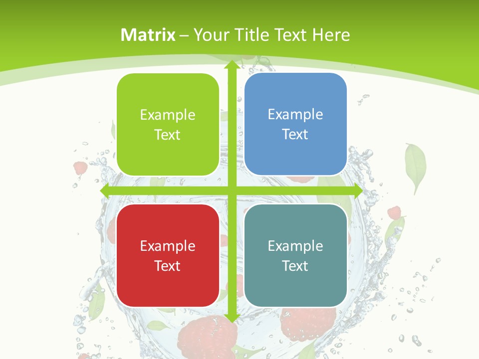 Twister Water Food PowerPoint Template