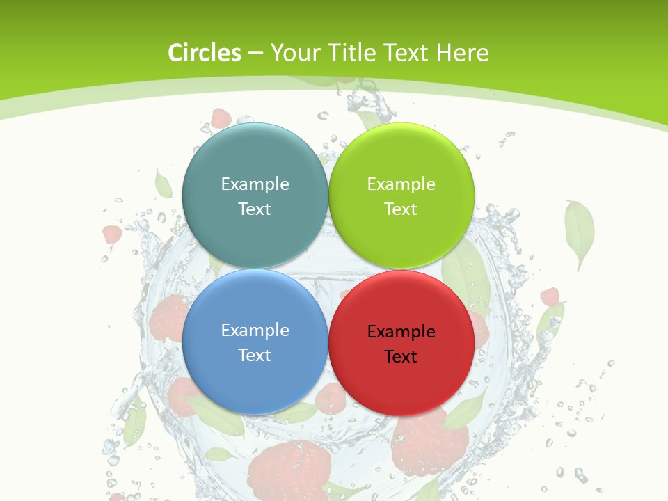 Twister Water Food PowerPoint Template