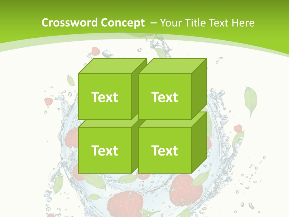 Twister Water Food PowerPoint Template