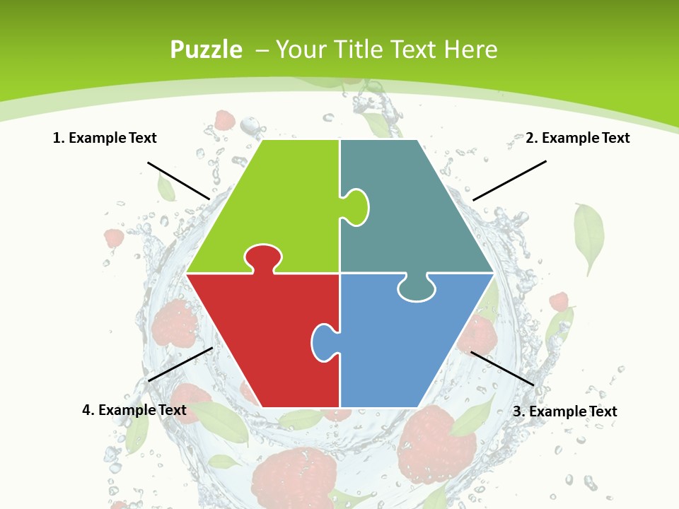 Twister Water Food PowerPoint Template