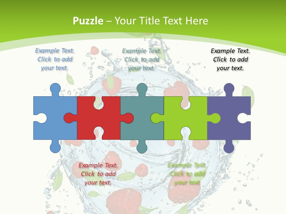 Twister Water Food PowerPoint Template