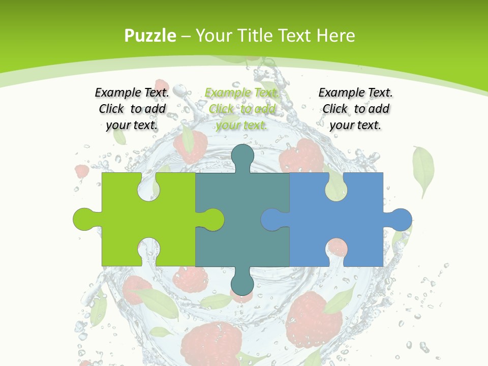 Twister Water Food PowerPoint Template