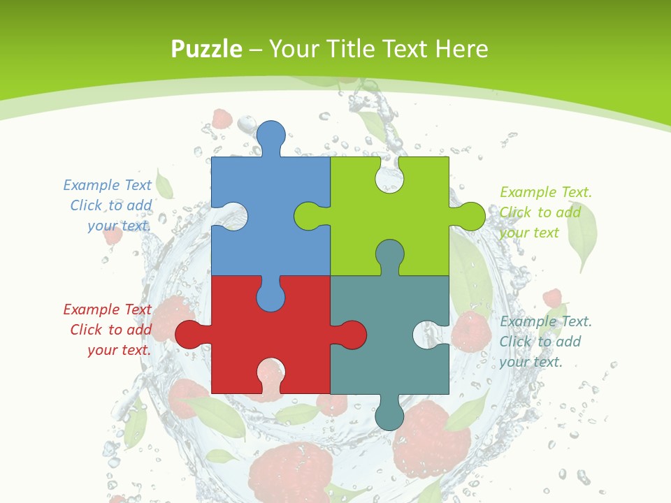 Twister Water Food PowerPoint Template