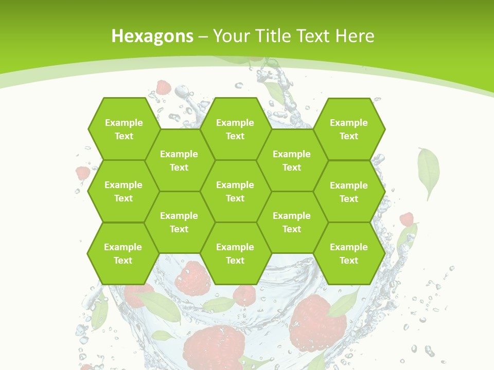 Twister Water Food PowerPoint Template