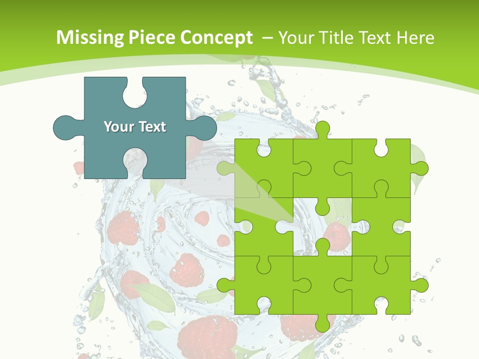 Twister Water Food PowerPoint Template