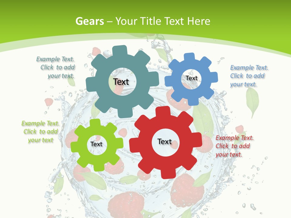 Twister Water Food PowerPoint Template