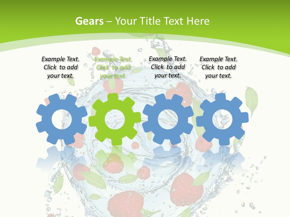 Twister Water Food PowerPoint Template