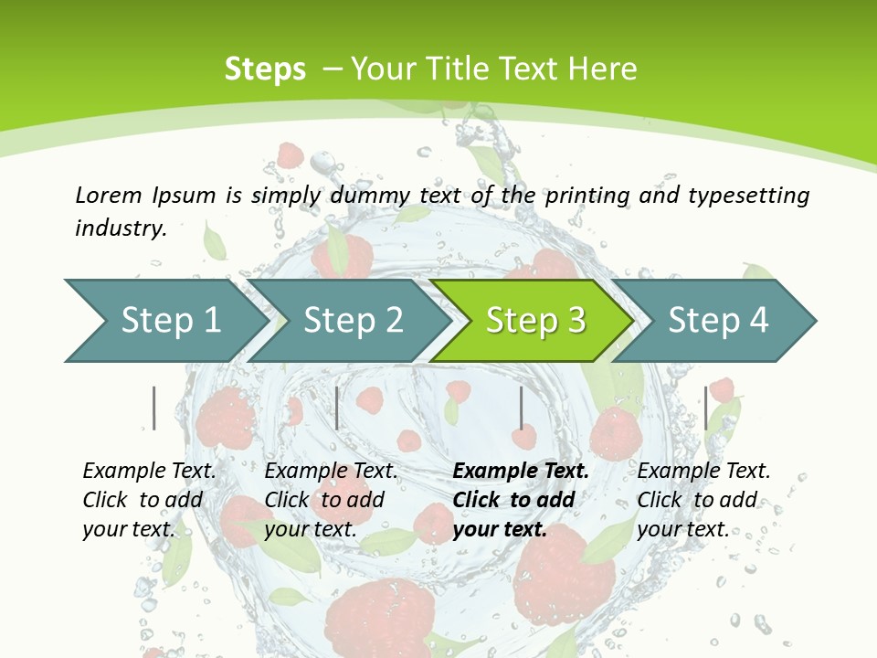 Twister Water Food PowerPoint Template