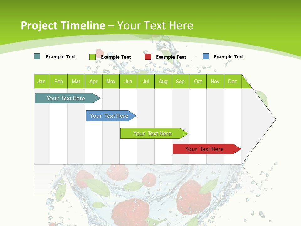 Twister Water Food PowerPoint Template