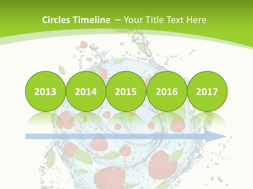 Twister Water Food PowerPoint Template