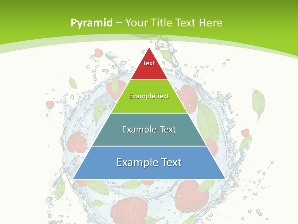 Twister Water Food PowerPoint Template
