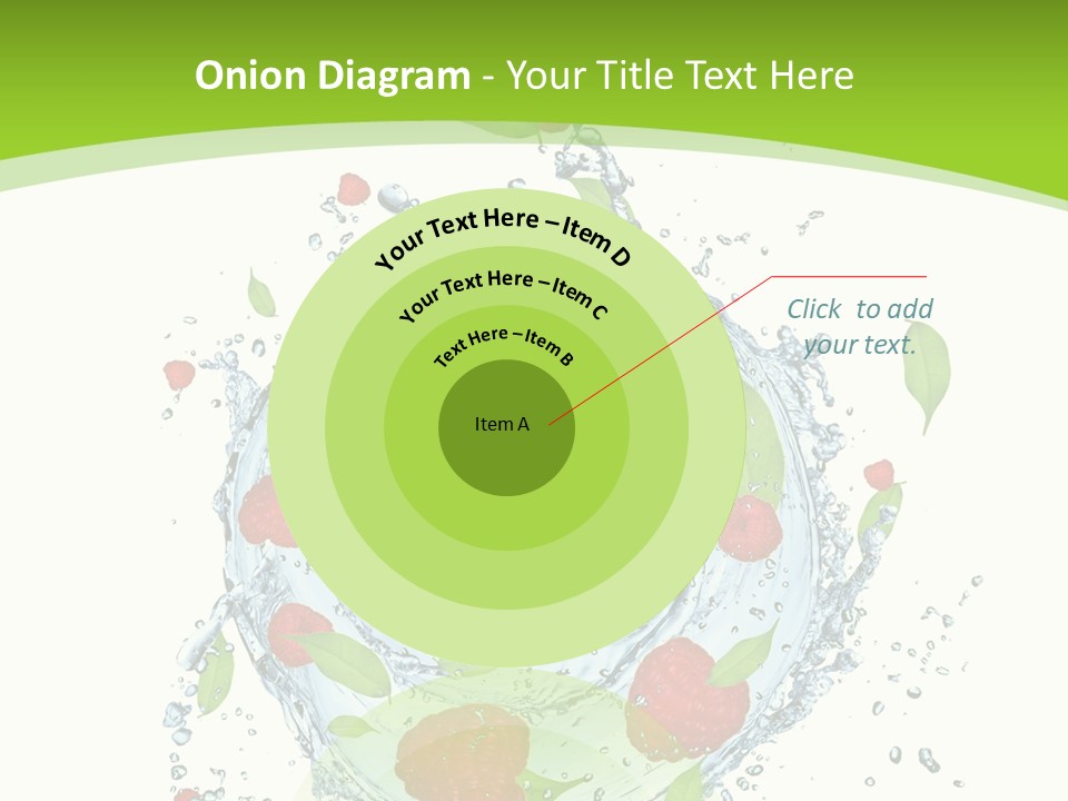 Twister Water Food PowerPoint Template