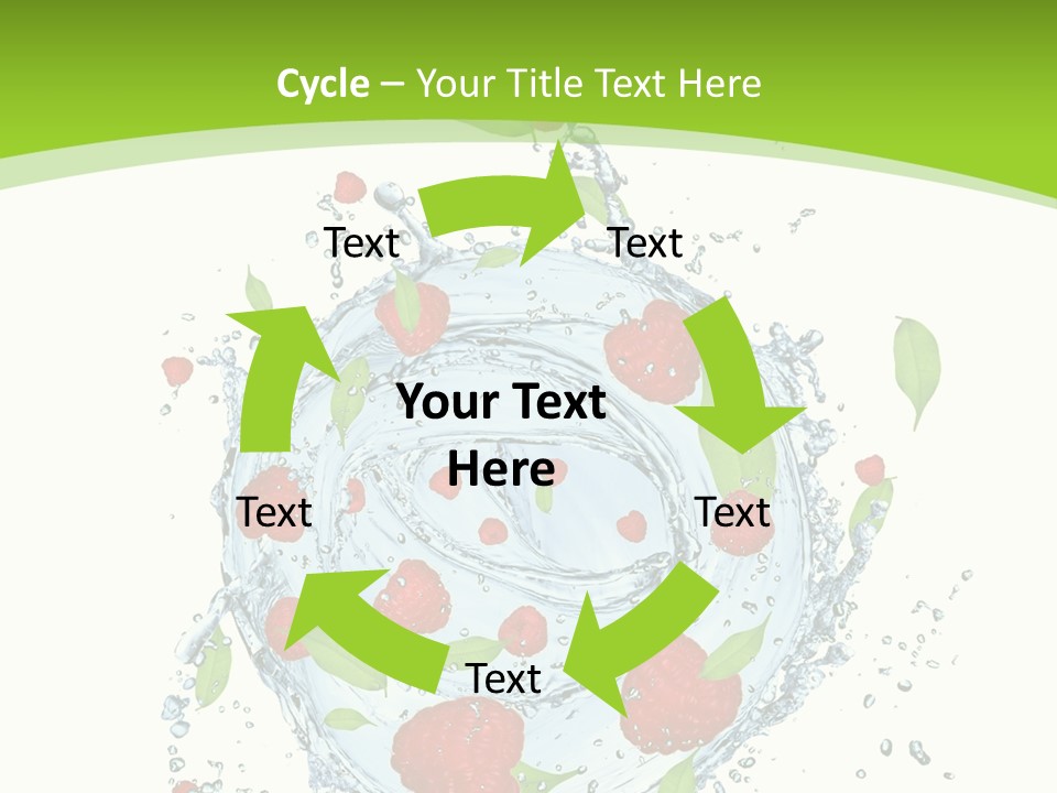 Twister Water Food PowerPoint Template