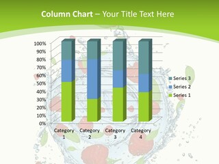 Twister Water Food PowerPoint Template