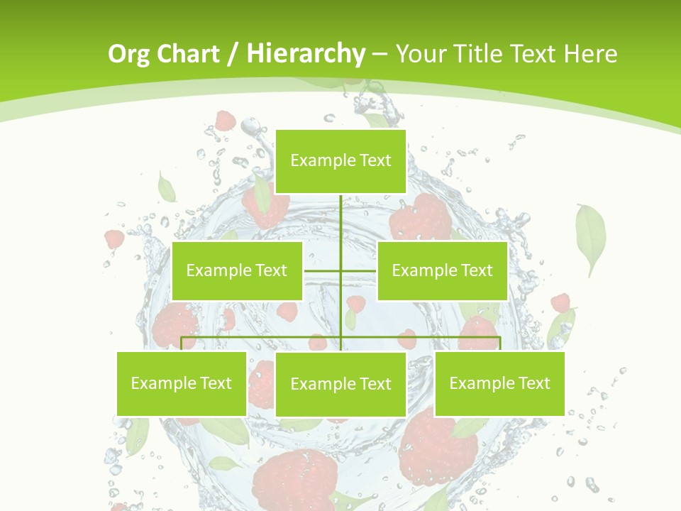 Twister Water Food PowerPoint Template