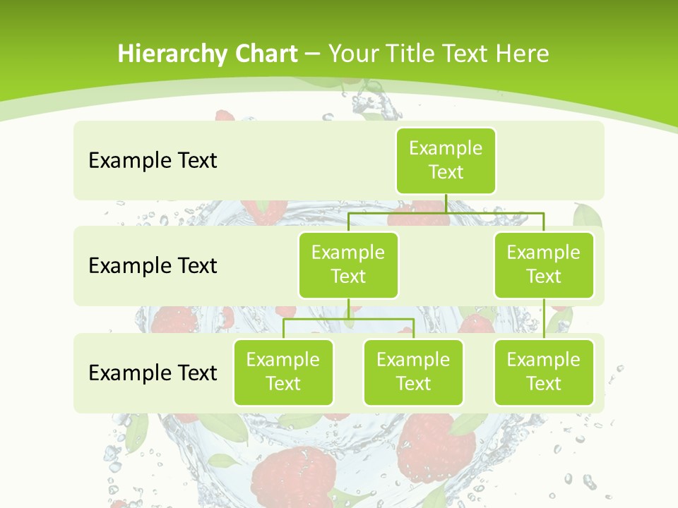 Twister Water Food PowerPoint Template