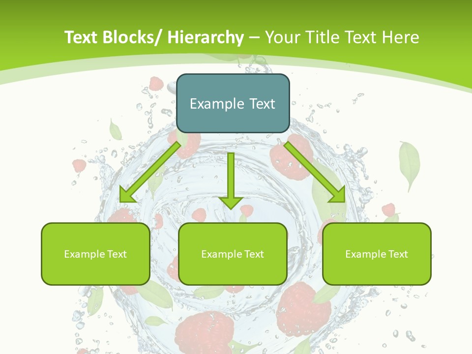 Twister Water Food PowerPoint Template