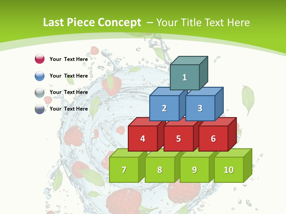 Twister Water Food PowerPoint Template