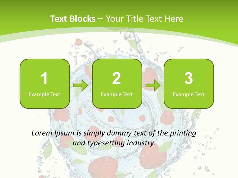Twister Water Food PowerPoint Template