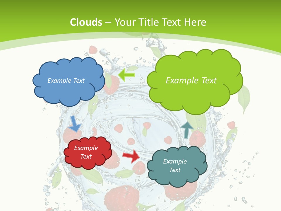 Twister Water Food PowerPoint Template