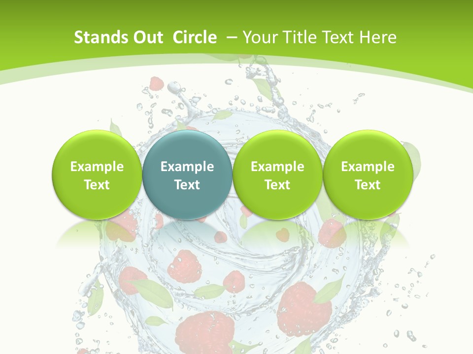 Twister Water Food PowerPoint Template