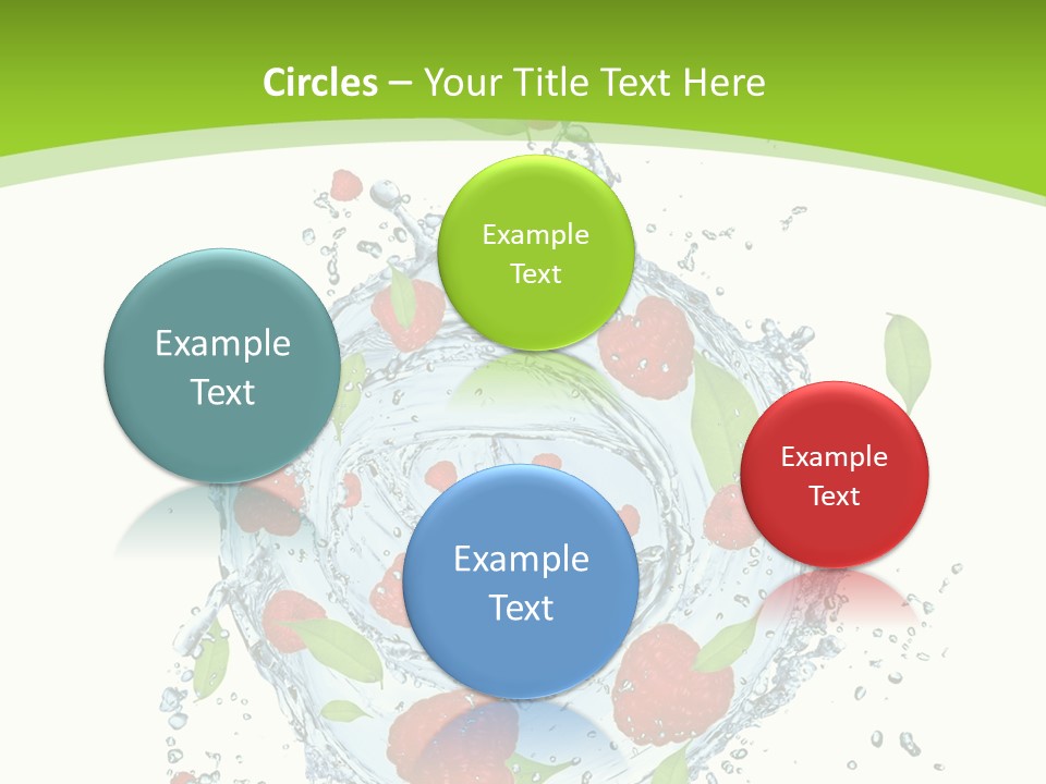 Twister Water Food PowerPoint Template