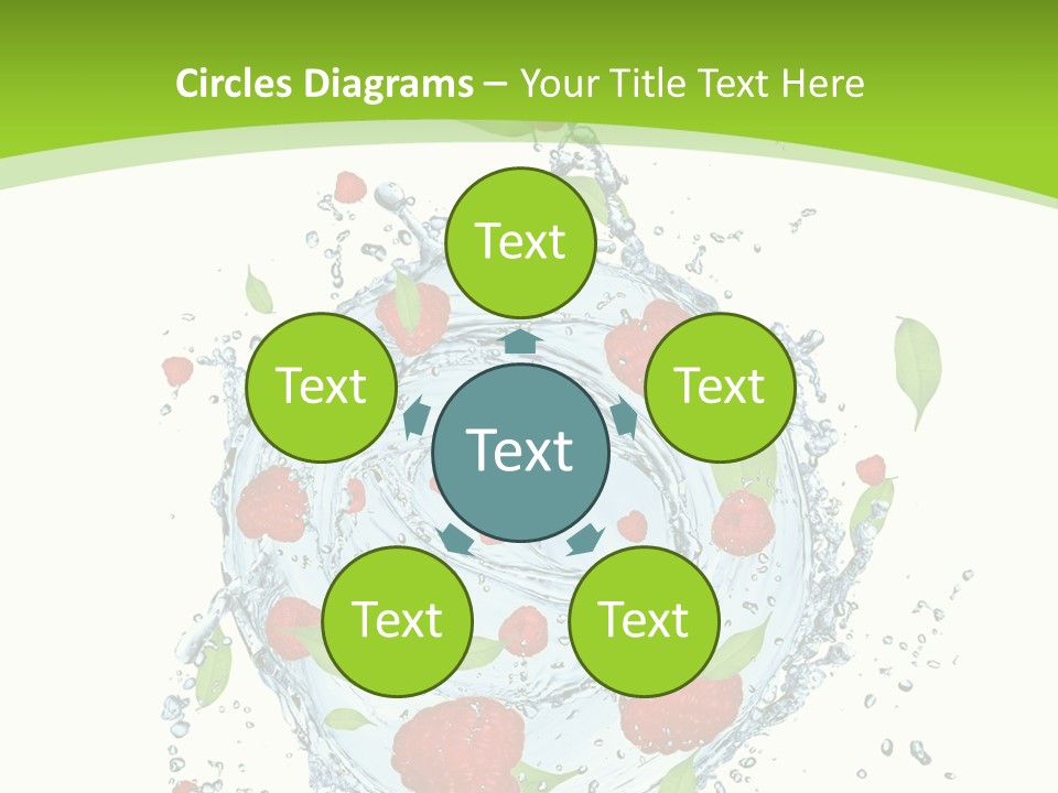 Twister Water Food PowerPoint Template