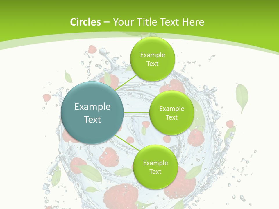 Twister Water Food PowerPoint Template