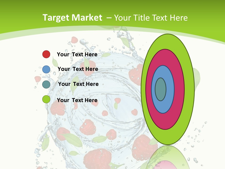 Twister Water Food PowerPoint Template