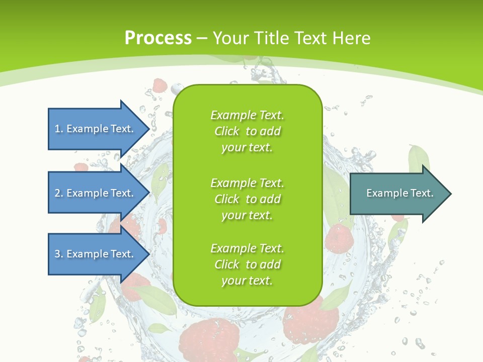 Twister Water Food PowerPoint Template