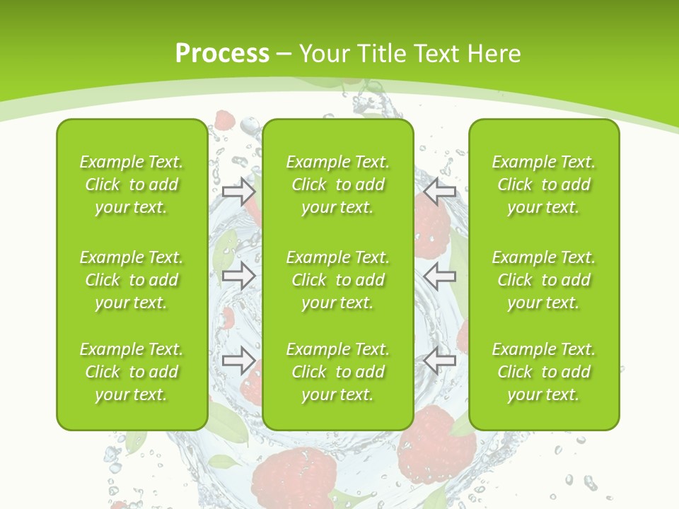 Twister Water Food PowerPoint Template