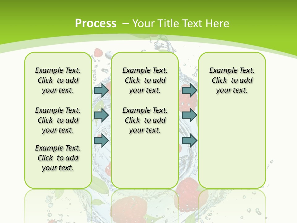 Twister Water Food PowerPoint Template