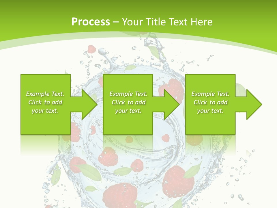 Twister Water Food PowerPoint Template
