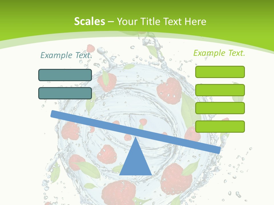 Twister Water Food PowerPoint Template