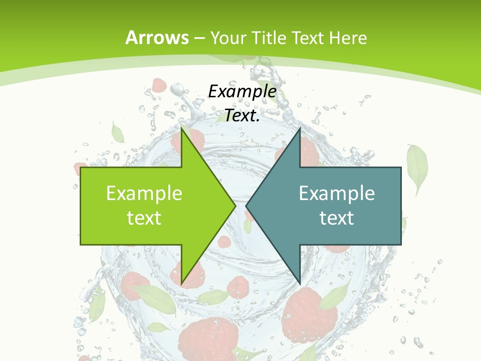 Twister Water Food PowerPoint Template