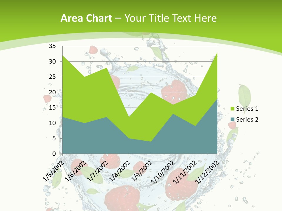 Twister Water Food PowerPoint Template