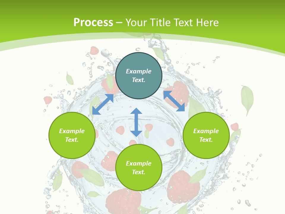 Twister Water Food PowerPoint Template