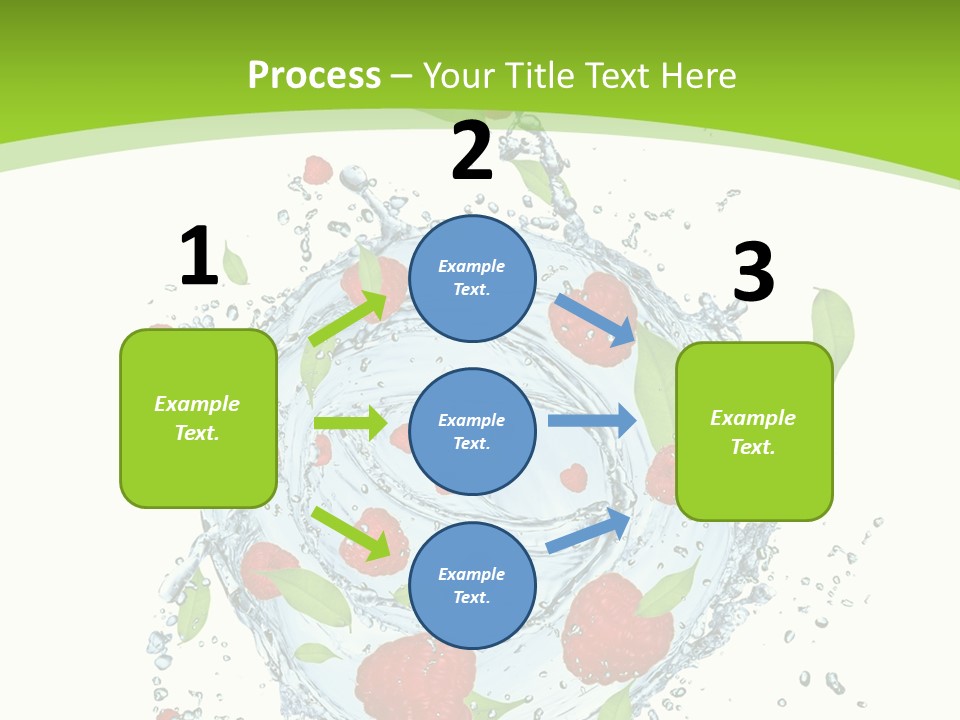 Twister Water Food PowerPoint Template