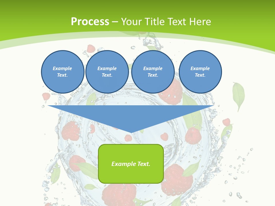 Twister Water Food PowerPoint Template