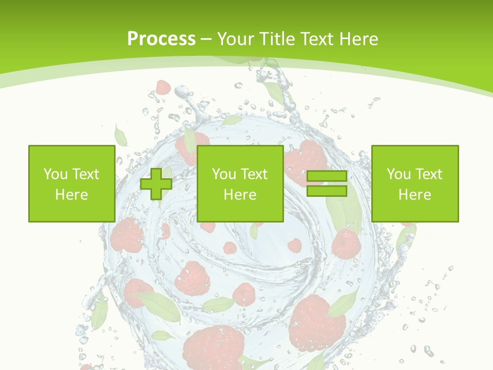 Twister Water Food PowerPoint Template