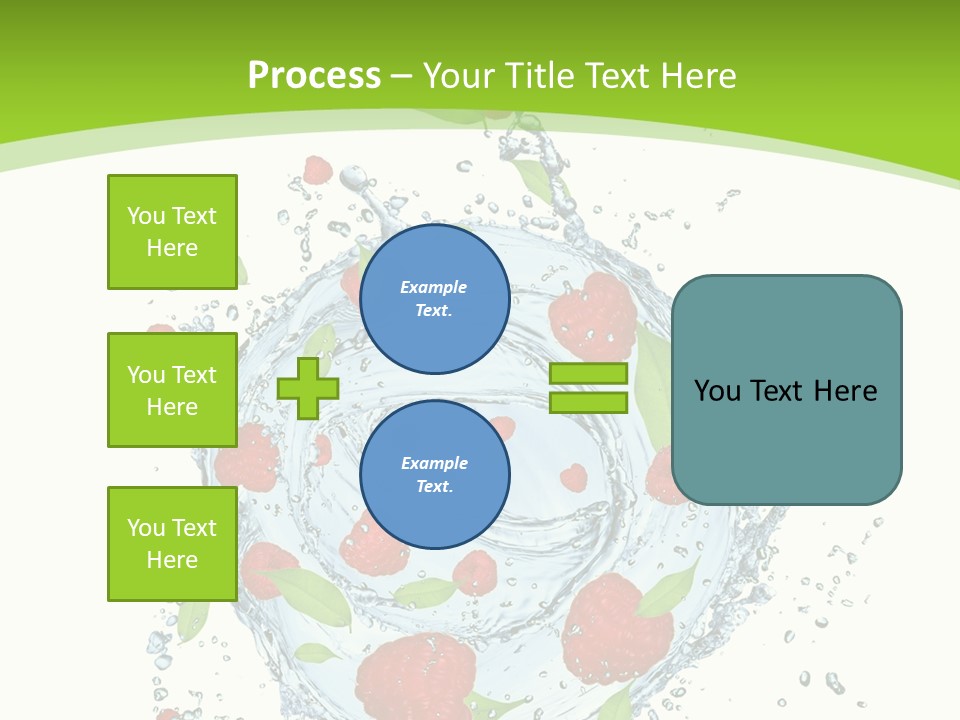 Twister Water Food PowerPoint Template
