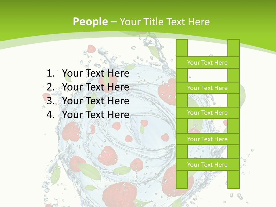 Twister Water Food PowerPoint Template