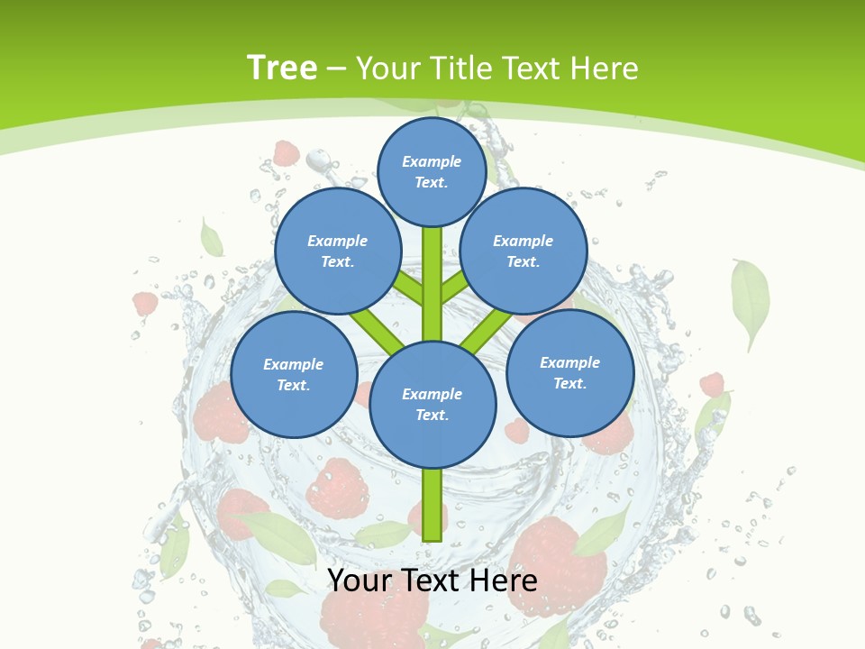 Twister Water Food PowerPoint Template